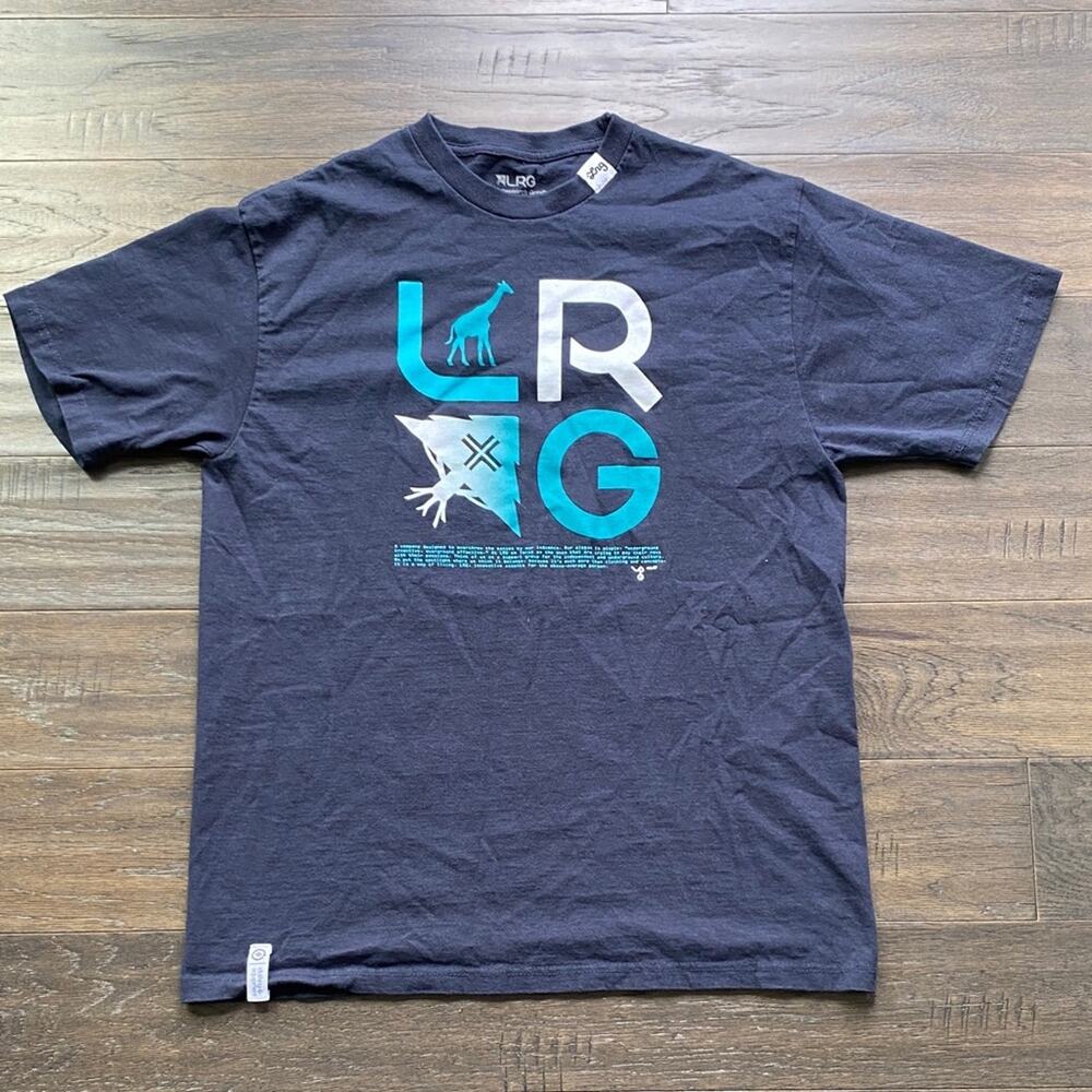 LRG T Shirt Mens Sz Large Navy Short Sleeve Graphic
